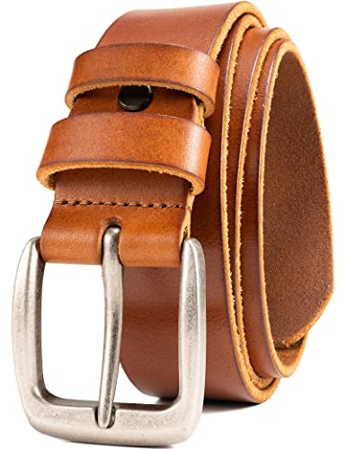 Wolfant Leather Belt For Men,100% Italian Full Grain Real Solid Leather cover