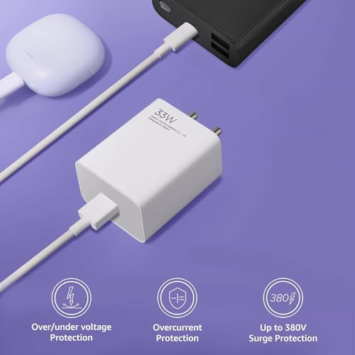 Image of Original 33W SuperVooc Adapter with Type C Cable Compatible with Oppoo Oppo A79 5G, Oppo A78, Oppo A59 5G, Oppo A96, Oppo A58 Oppo F21s Pro 5G, Oppo F23 5G, Oppo F19, Oppo Reno 7 /8 /10 by Loire