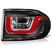 LSAILON Taillight Assembly Fit for Toyota FJ Cruiser 2007-2014 Black Housing Red/Clear Lens Driver Side and Passenger Side 8156135300 8155135341