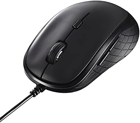 バッファロー USB マウス 有線 5ボタン 【 戻る/進む ボタン搭載 】 DPI切替 BlueLED ブラック BSMBU315BK