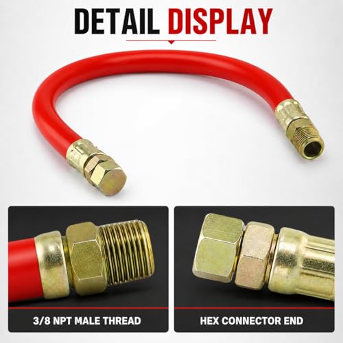 Image of 2-Pack STAN1438 3 /8 inch Oil Drain Hose for Tecumseh Kohler Engines, NPT Kit | Fits 3 /8 inch NPT drain ports; flexible oil drain hose helps make engine oil changes cleaner, easier, and less