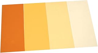 Homoyoyo 4pcs Color Temperature Paper for Photography Strainers Light Filter Lighting Filter Filters Photography Filter Transparent Lighting Gel Filters Color Filter Gelt Light Color 85c