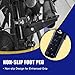 AICARS Universal Motorcycle Foot Pegs: Bike Footpegs Folding Pedal Fit for Mini Bike ATV UTV Go Karts，Fashion Black