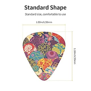 Lot de 12 médiators de culture, écailles de sirène colorées, texture pour guitare électrique, basse, acoustique, cadeau pour les amateurs de guitare acoustique avec boîte - Les Beatles, Paul McCartney, John Lennon, RIngo Starr, George Harrison Lot de 12 médiators de culture, écailles de sirène colorées, texture pour guitare électrique, basse, acoustique, cadeau pour les amateurs de guitare acoustique avec boîte – Image 5