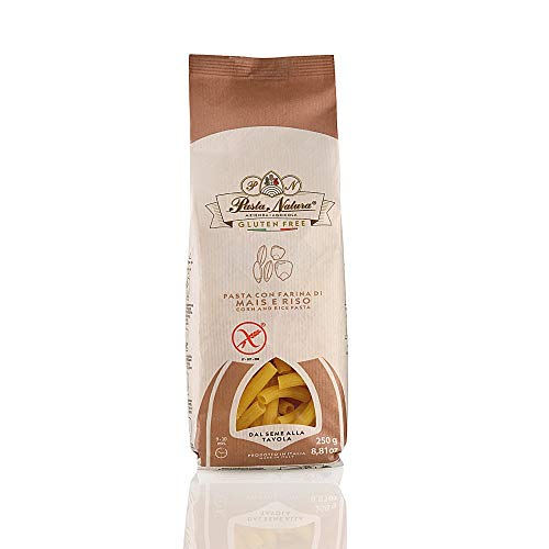 Glutenfreie Pasta mit Hülsenfrüchten und Getreide 250gr (Maccheroni mit Mais und reis mehl)