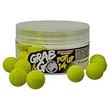 StarBaits Bouillettes Grab and Go Global Pop Up Pineapple - 20g - D.14mm - Jaune Fluo - 16841