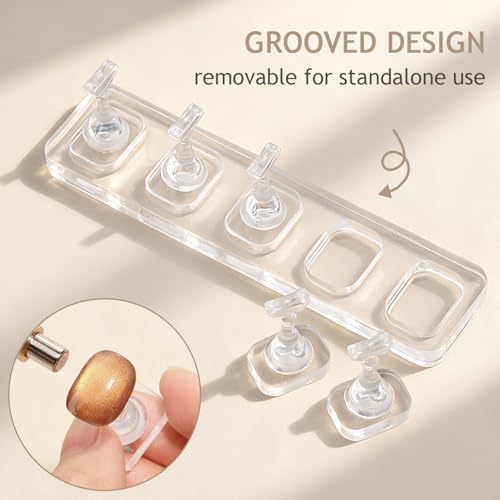 Soporte acrílico para uñas postizas y arte Cat Eye miniatura 4