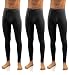Produktbild Sesto Senso Herren 3er Pack Lange Unterhose 114 Modell (L, Schwarz)