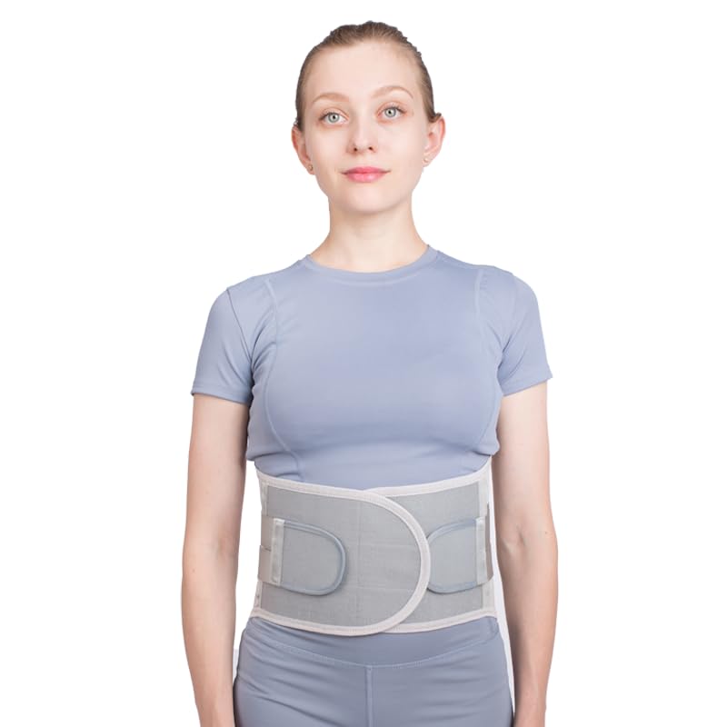 Miniatura 4 de Tirantes de espalda para aliviar el dolor de espalda, cinturón de compresión para hombres y mujeres, soporte lumbar para hernia de disco, ciática,