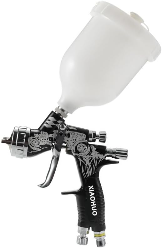 Pro TE20 Lite for All Auto Paint HVLP Air Spray Gun Premium Set, Paint Guns Automotive with 1.3mm Tip, 600CC Cup anCar Paint Gun Sprayer for All Auto Paint Topcoat and Touch Up