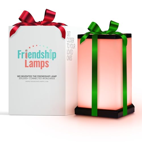 Friendship Lamp® by Filimin Modern - Best Friend Lamps Wi-Fi Touch Lamp LED Light for Long-Distance, Connection, Relationship, Friendship, Gifts, Love, 200+ Colors, App Setup - Single