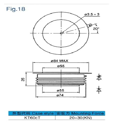 Thyristor KP1200A1600V pour stabiliser les lignes électriques - 3