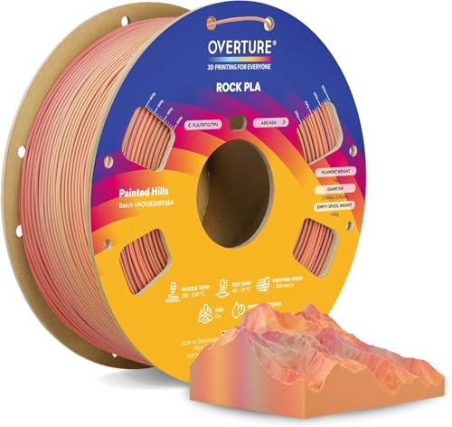 Filament OVERTURE PLA Pomarańczowy Teksturowany (ORANGE TEXTURED)