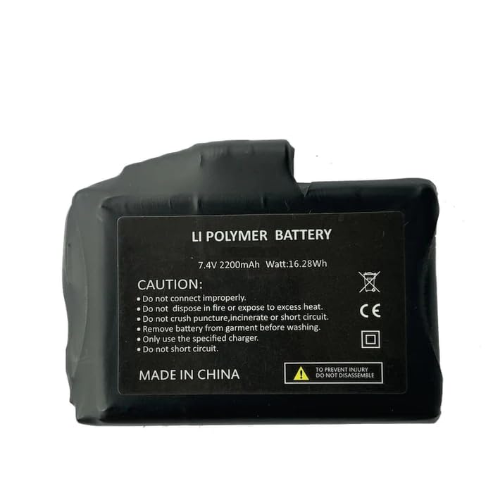 G-HEAT - Batterie BATG01 per guanti - Lunga durata - Resistenti. Un paio di batterie incluse con cavo di ricarica.