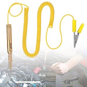 Auto Voltage Tester, Auto Circuit Tester Pen 6-24 V Circuit Tester Gloeilamp met Coil Kabel voor Auto Reparatie