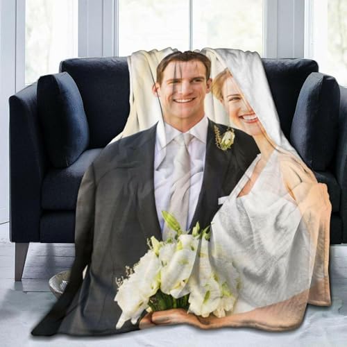 ZYMECH Franela mantas calientes personalizadas para sofá cama foto opcional hágalo usted mismo personalizado a pedido mantas de felpa (150 x 200 cm)