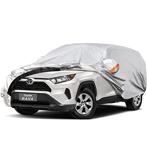 6 Layer SUV Car Cover Custom Fit Toyota RAV4 (2012-2025) Waterproof All Weather, Heavy Duty Outdoor Snow Sun Rain Uv Protection (Ships from US Warehou