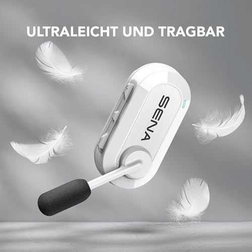 Sena BiKom 20 Outdoor Kommunikationsystem, Leichter Mesh Kommunikator mit nur 20 Gramm Gewicht (Weiß)