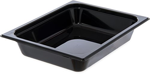 Carlisle FoodService Products 10420B03 StorPlus Gastronorm High-Heat Half-Size Food Pan, 2.5 qt. Capacity, 12-3/4" x 10-3/8" x 2-1/2", Black (Case of 6) by Carlisle FoodService Products - Used condition - US$41.58