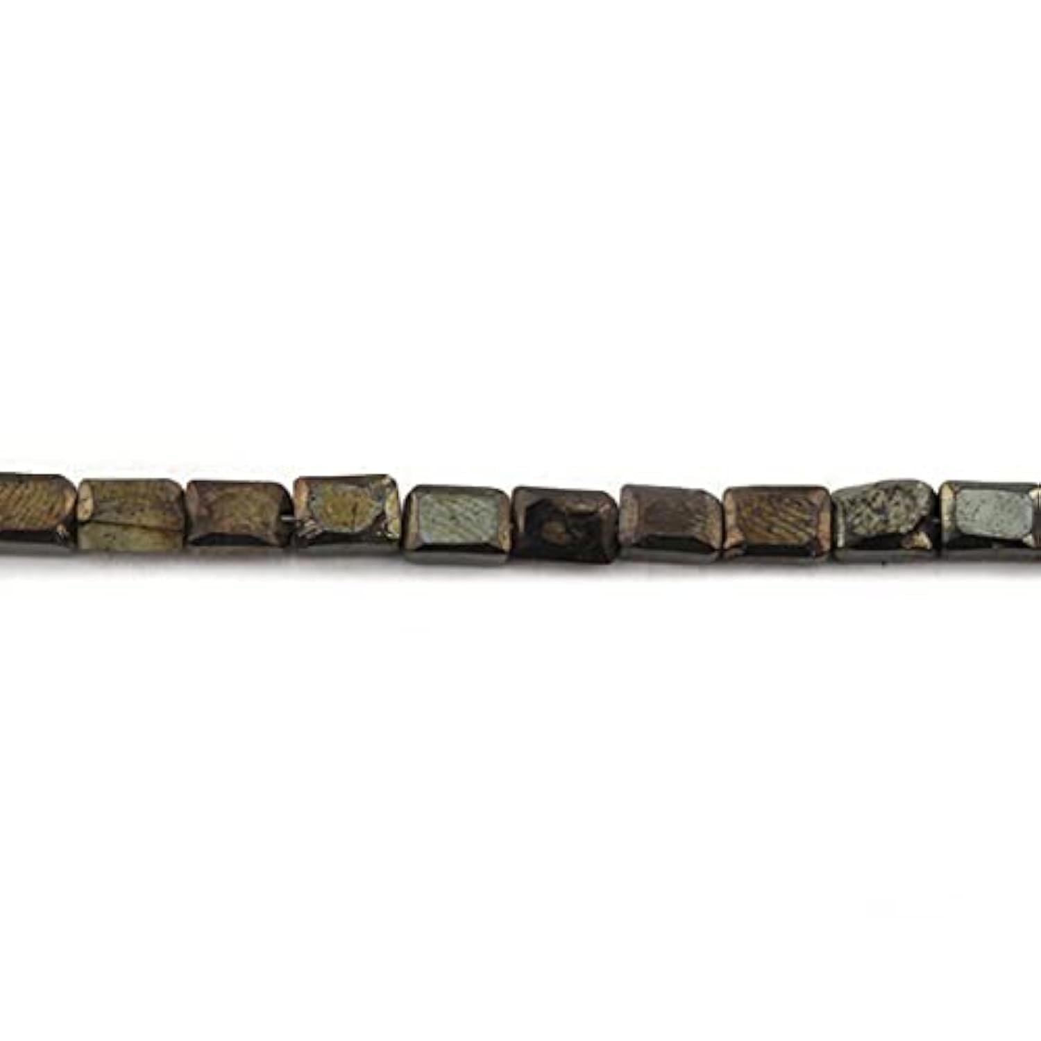Spinelle noir doré facetté 5x6mm rectangle luxe pour création bijoux fins SB3026