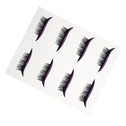 Adhesivo de delineador y pegatinas de pestañas Beavorty 4 pares miniatura 1