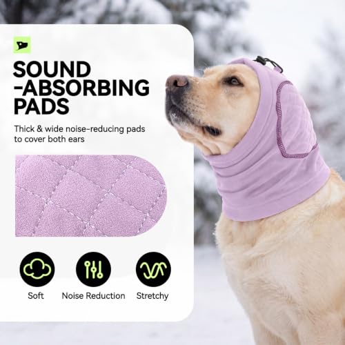 Image of No Shake Ear Wraps for Dogs, Dog Ear Cover with SoundProof Pads