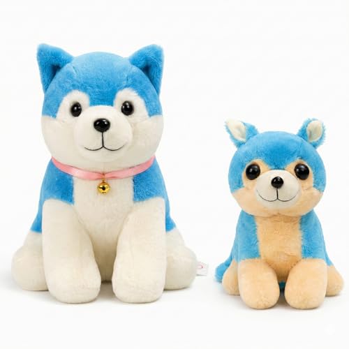 Image of Tabitha Stuffed Toys-Ultra Soft Plush Toy for Kids | Birthday Gifts for Kids and Girls | (Combo of 2 Toys 35 Cm Blue Dog & 25 Cm Blue Cat)