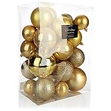 bolas de navidad grandes en icopor DECORACIÓN REUTILIZABLE: Las bolas con diferentes diámetros están hechas de plástico resistente e irrompible y se pueden usar nuevamente año tras año para la decoración navideña!