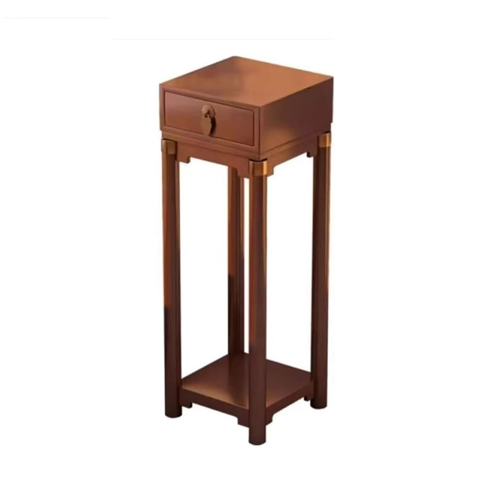 ZENY896V Home Living Room Floor Standing Plant Stand with Drawers, Study Tea Decor Rack Decor