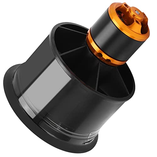 Dilwe 12-Blades-Lüfter für RC-Flugzeug, 5000 KV-freier Motor, Aluminiumlegierungsbau, Schwarz, Geeignet für Enthusiasten Geeignet (CW)