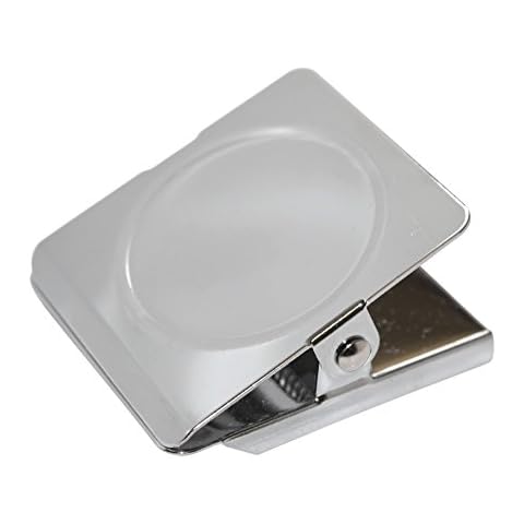 totalElement 1.75 Inch Square Magnetic Metal Clip, Refrigerator Magnet (4 Pack) Cover