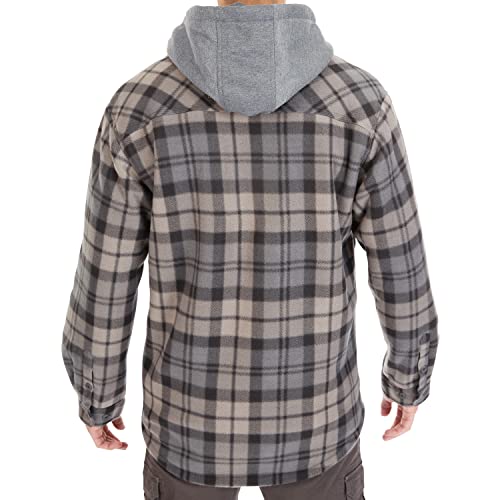 Image of Smith's Workwear Men's Big Men's Sherpa-lined Microfleece Shirt Jacket