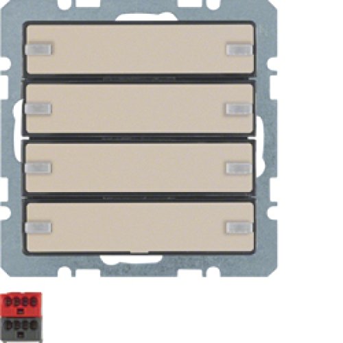 Preisvergleich Produktbild Hager Taster 4 Phasen Beschriftungsschild + BCU Komfort anthrazit