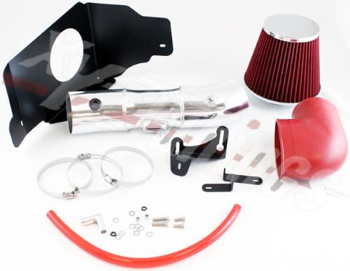 RL Concepts 3.5" Red Cold Air Intake Induction Kit + Filter For 05-09 Ford Mustang 4.6L V8