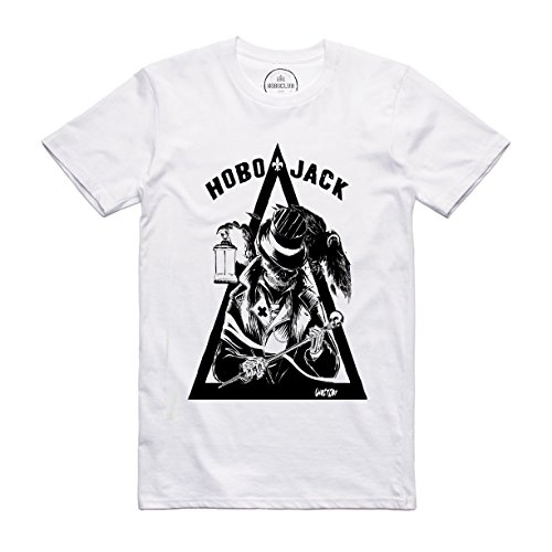 HOBO JACK ~ Syndicate Assassin ~ White Tee T-Shirt Top (Medium)