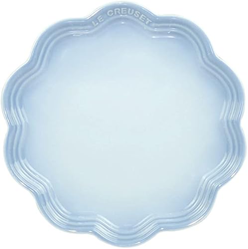 Plato de cerámica con forma de encaje de personalidad de Platón para cocina, plato principal de pasta, carne de carne, fruta de 7.1 x 7.1in, 8.7 x