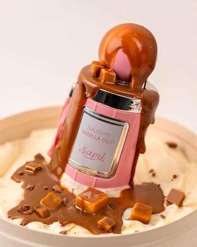 Sapil Naughty Vanilla Oud Eau De Parfum for Women – Long-Lasting Sweet Vanilla & Caramel Perfume with Musk, Amber & Oud – Luxury Arabic Gourmand Fragrance – 3.38 oz - Image 3