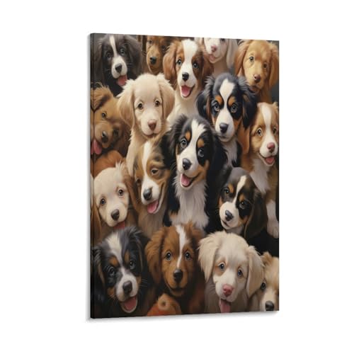 Toile décorative Border Collie au regard expressif pour illuminer votre intérieur chaleureux