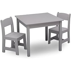 Delta Children MySize Table & 2 Chairs Set, Grey
