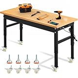Antifir 60'' Adjustable Workbench on Wheels, 2000...