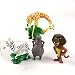 Madagascar figure giocattoli Lion Alex Zebra Marty Giraffa Melman Ippopotamo Gloria Animal Model Dolls 4pcs / lot da 5 a 10 cm