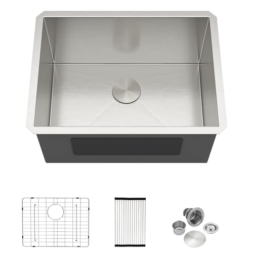 Dcolora 21 Inch Undermount Laundry Sink Stainless Steel Utility Sinks