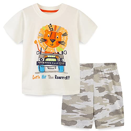 Image of Bumeex Toddler Boys Cotton Clothing Sets Short Sleeve Tee and Shorts
