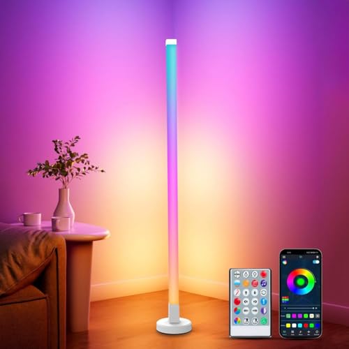 Lámpara de pie de esquina multicolor para personalizar tu iluminación 4