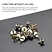 Vaguelly 20Pcs Snare Drum Screws Lug Claw Hooks DIY Bass Jazz Mounting Screws Replacement Drummer Screws Accessories (Golden)