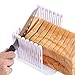 Foldable Compact Plastic Bread Loaf Cutter Slicer for Homemade Bread, Cake, Toast, Bagels