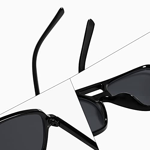 Image of VANLINKER Retro Vintage 70s Square Aviator sunglasses for women men VL9611X