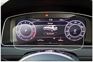 LFOTPP 12.3 Inch Digital Gauge Cluster Screen Protector for 2018 Golf 7 Golf GTI Golf Sport Wagen, Instrument Panel Tempered Glass Screen Protector for Anti Scratch High Clarity