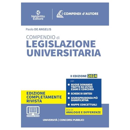 Compendio di legislazione universitaria 2024