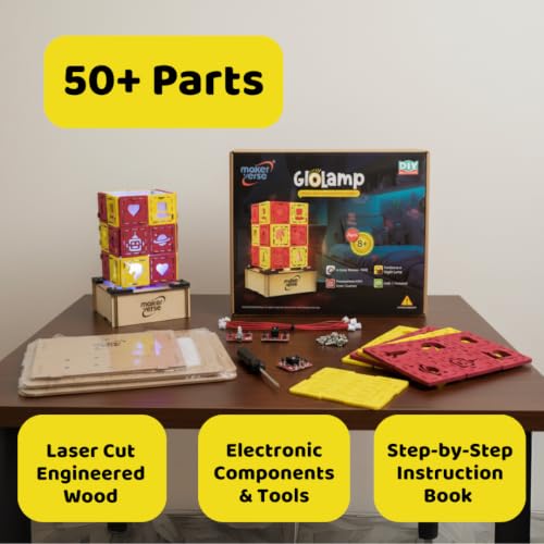 Image of Glo‑Lamp Gadget Making Kit | USB Powered Night Lamp Kit | 3‑Color RGB Mood Lamp | Learn Electronics | Useful Science Project | Educational Gift for Children Ages 8 to 14